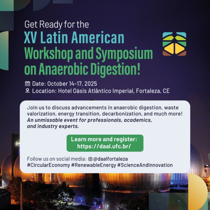 XV Workshop e Simpósio Latino-Americano de Digestão Anaeróbia!